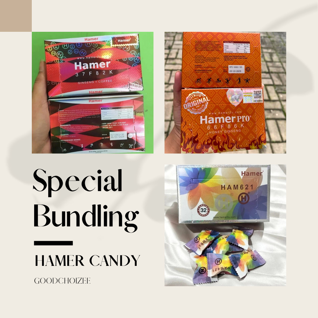 SPECIAL BUNDLING HMR- Hard Candy Snack Ham er Candy Coffee Ginseng Candy