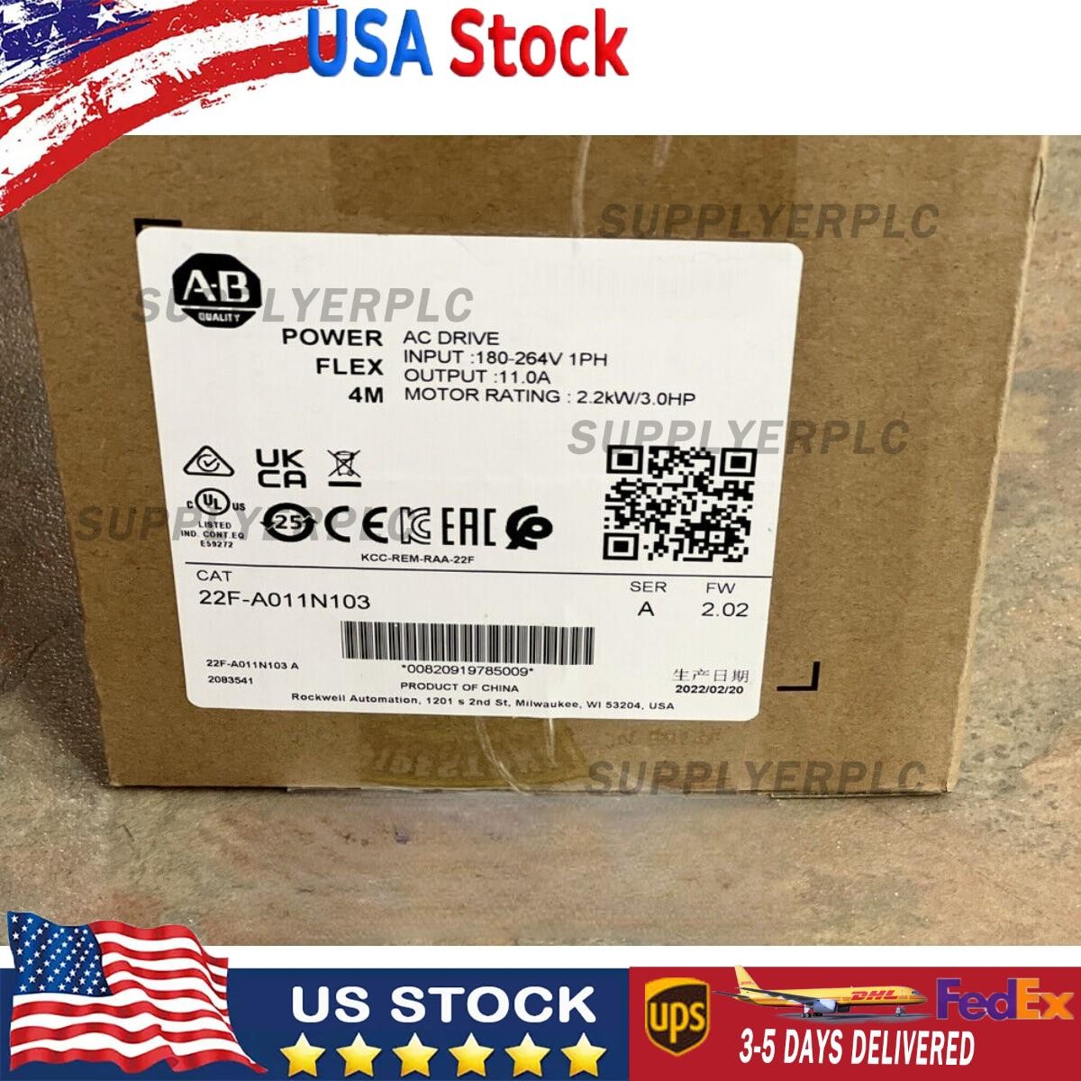 AB 22F-A011N103 AC Drive New Factory Sealed 22F-A011N103 Fast Ship US Free Tax