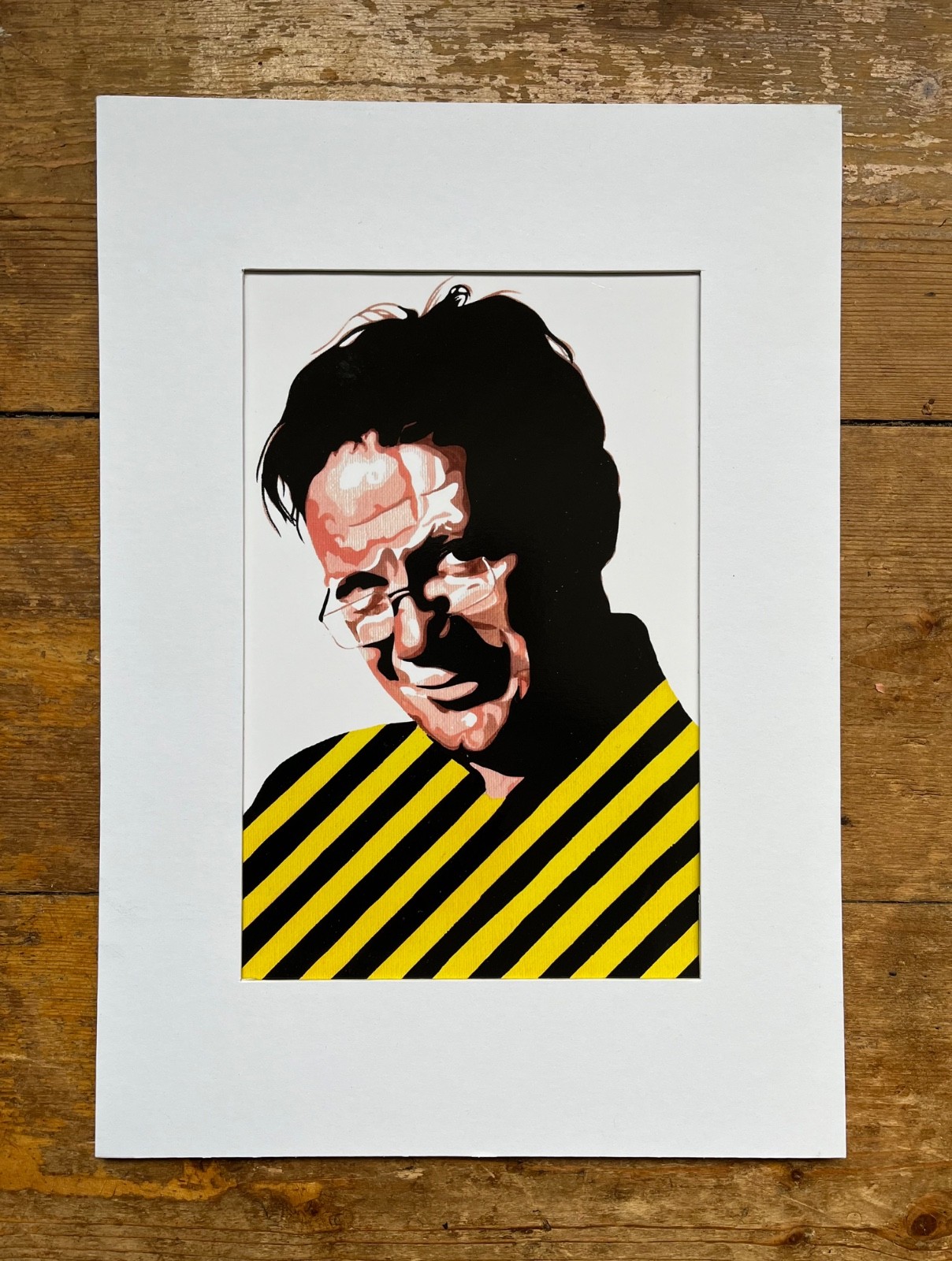 TONY WILSON - Original Artwork Print set in a A4 Border