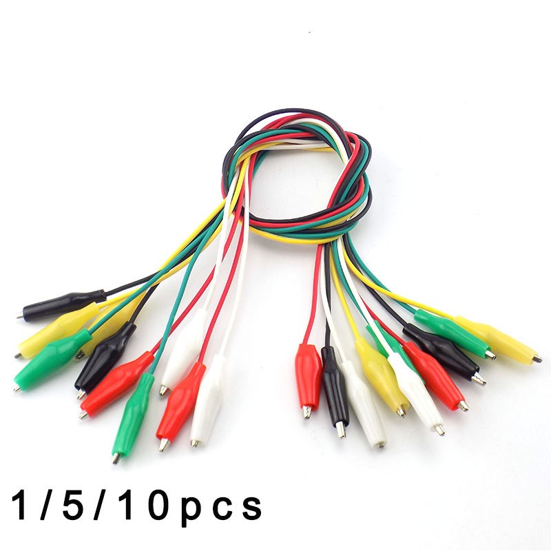 1/5/10 Pcs Roach Clip Alligator Clips Electrical Crocodile Clips Test Lead wire