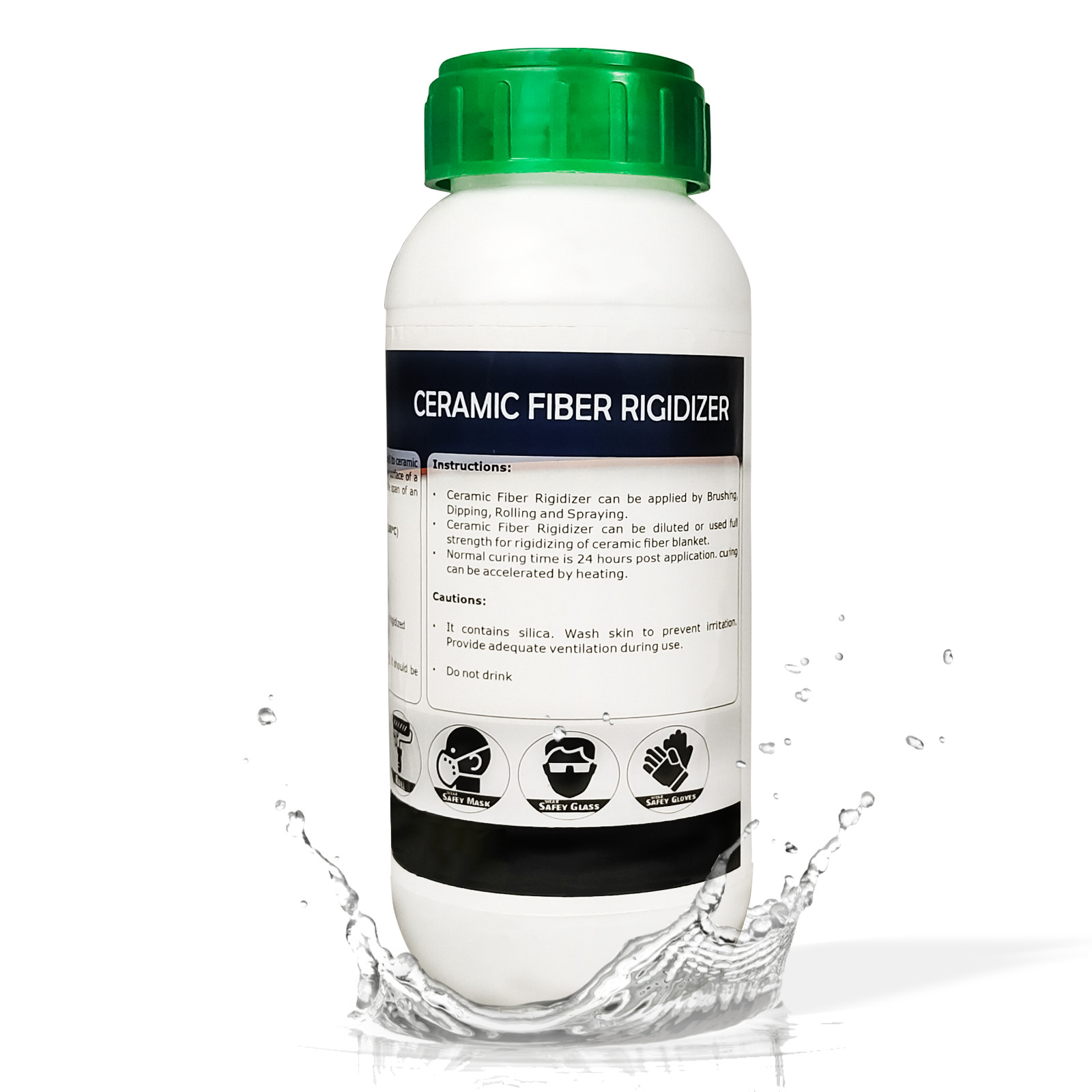 Coating for Ceramic Fiber Blanket Fireproof Insulation, 2300F - 16 Oz, Rigidizer