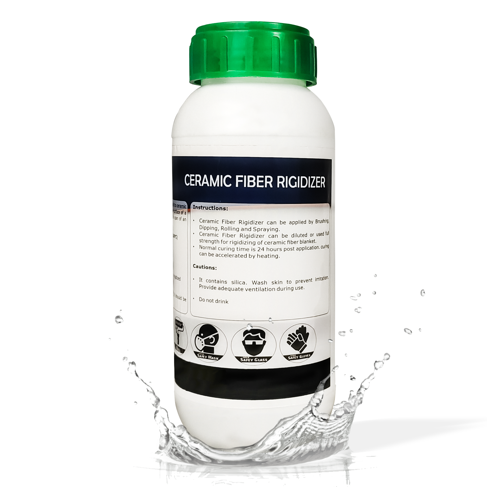Coating for Ceramic Fiber Blanket Fireproof Insulation, 2300F - 16 Oz, Rigidizer