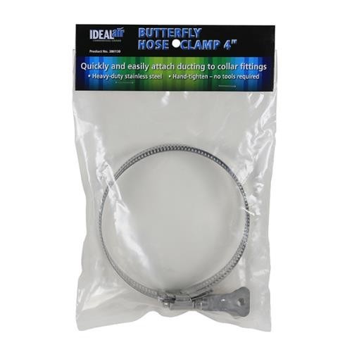 Ideal Air Butterfly Hose Clamp / 4" Package of 2