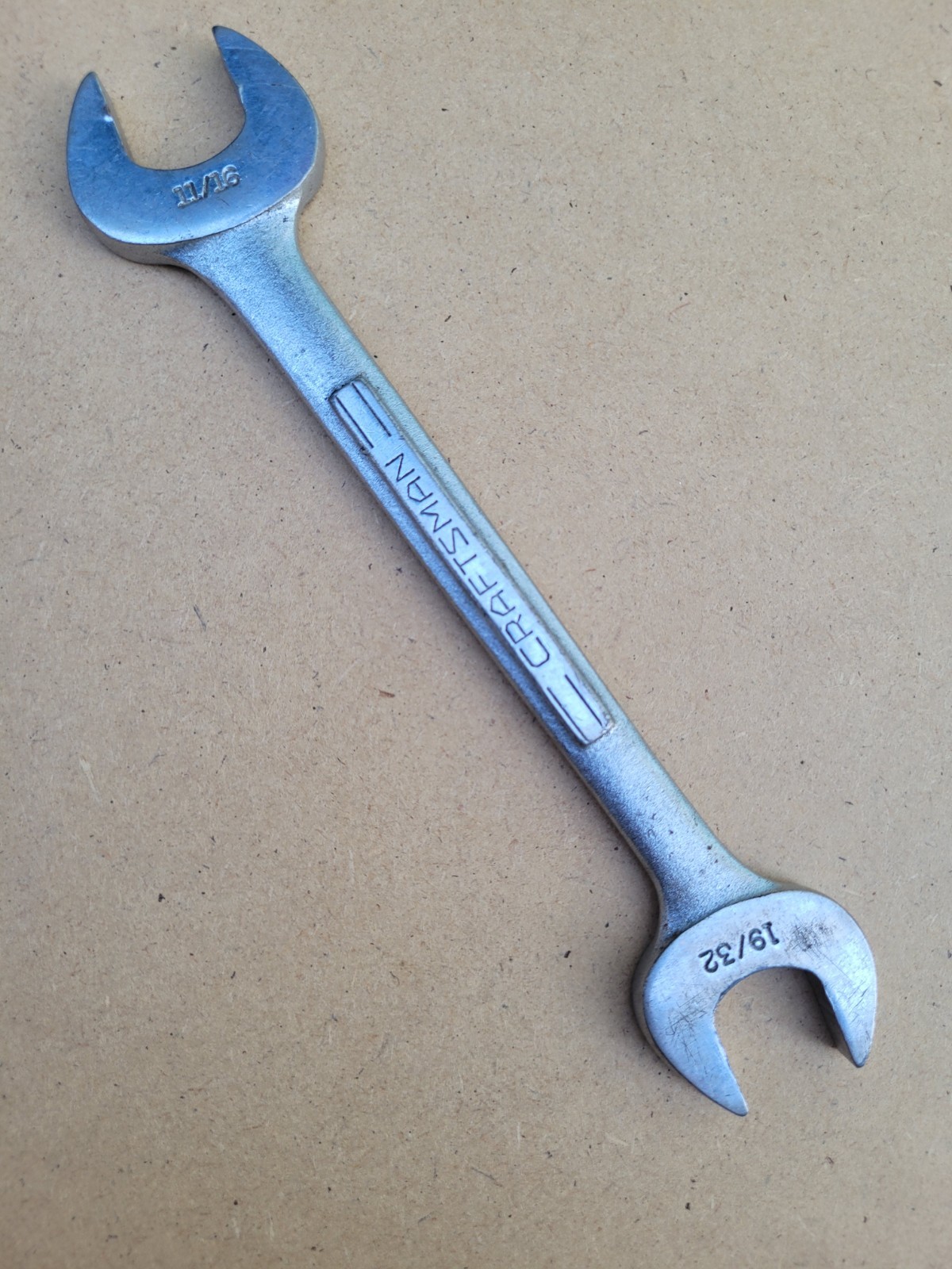 Craftsman =V= 19/32" X 11/16" Open End Wrench USA Vintage