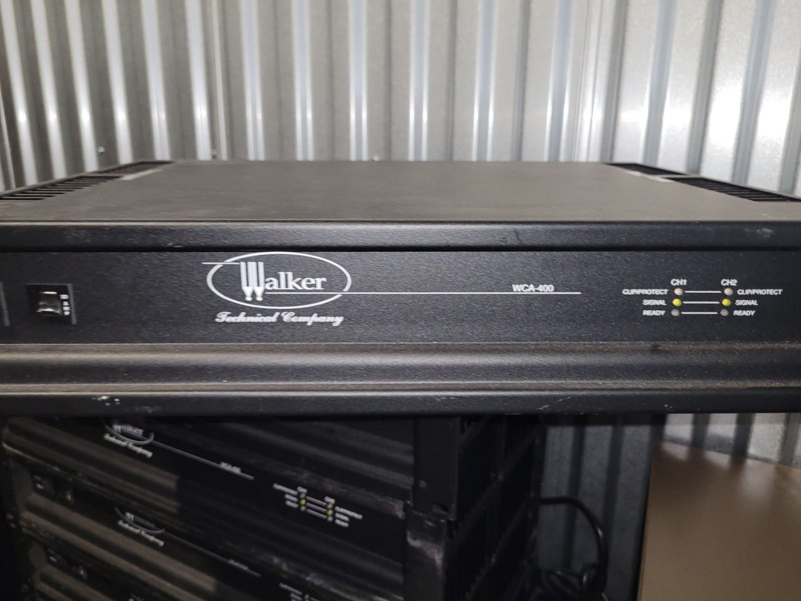 REDUCED Walker Technical WCA400, 2 channel amplifier, 8 OHMS, 200 watts/channel