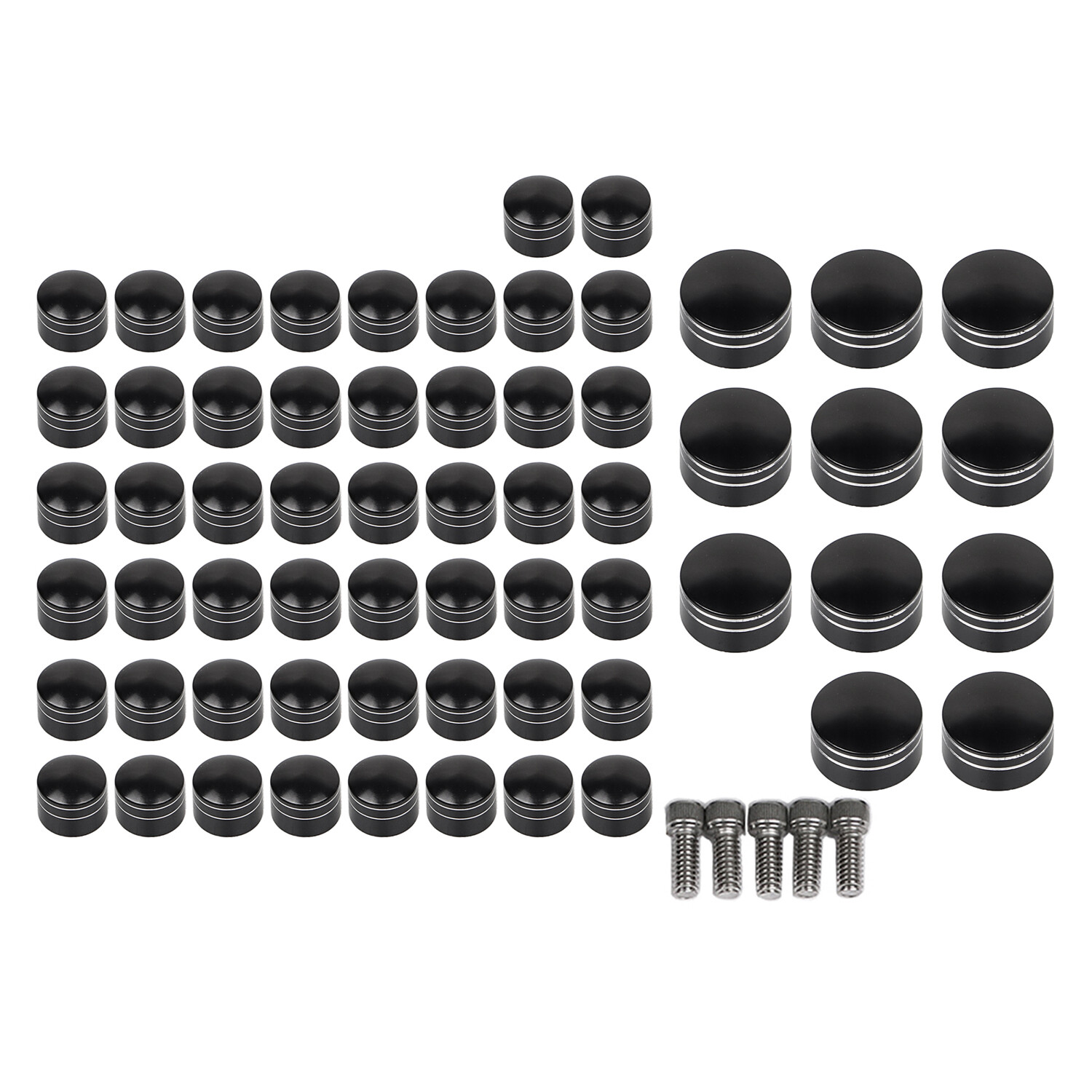 61X Topper Engine Bolt Covers For Harley Heritage Softail Slim FLS Custom FXSTC