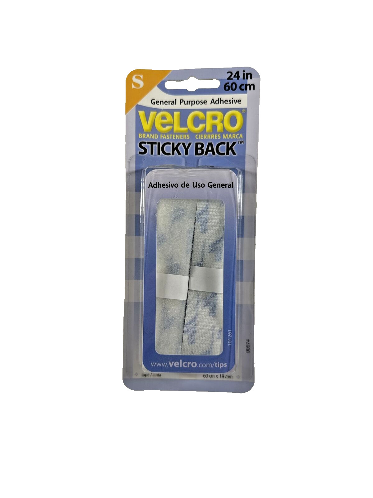 VTG NEW SEALED General Purpose 24"x3/4" Hook & Loop Sticky Back Strips Fastener