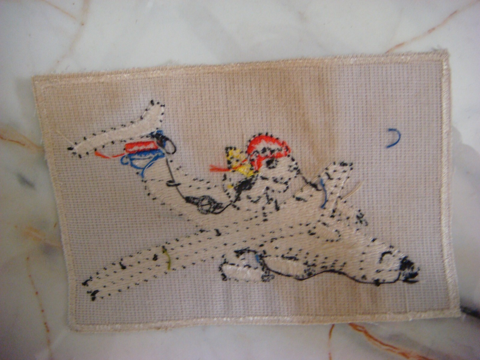 US SNOOPY DOG ON THE PLANE, VIETNAM WAR PATCH
