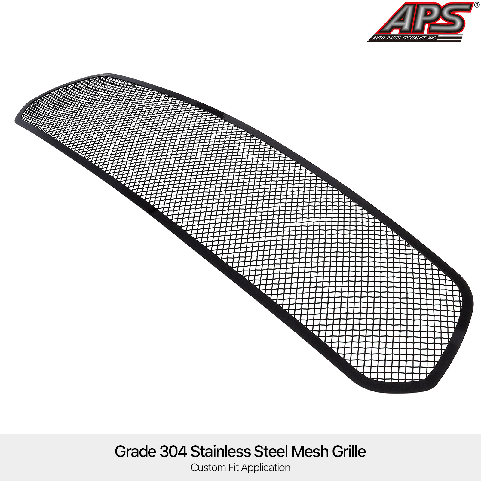 Fits 2014-2020 Dodge Durango Main Upper Stainless Black Mesh Grille Insert