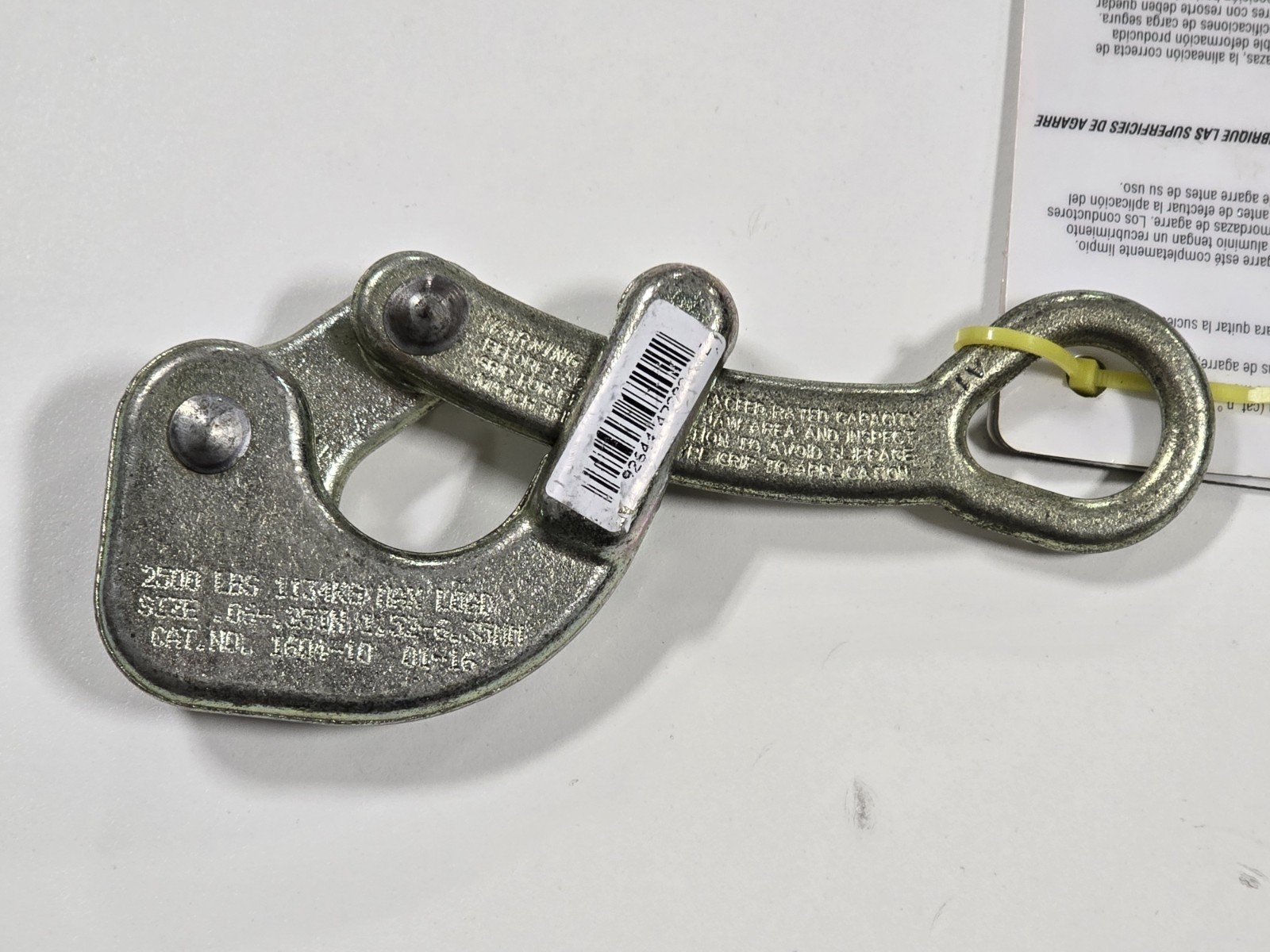 Klein Tools Grip Cable Puller 1604-10 2500lbs Size .06-.25in
