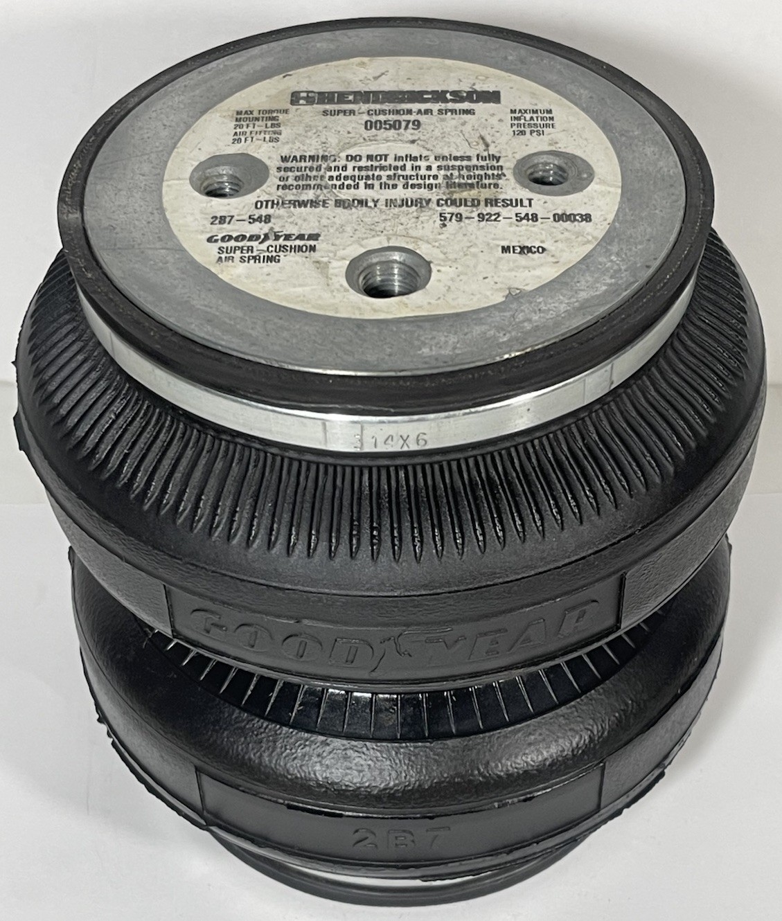Hendrickson Good Year 005069 Double Convoluted Bellow Air Suspension Spring 2B7