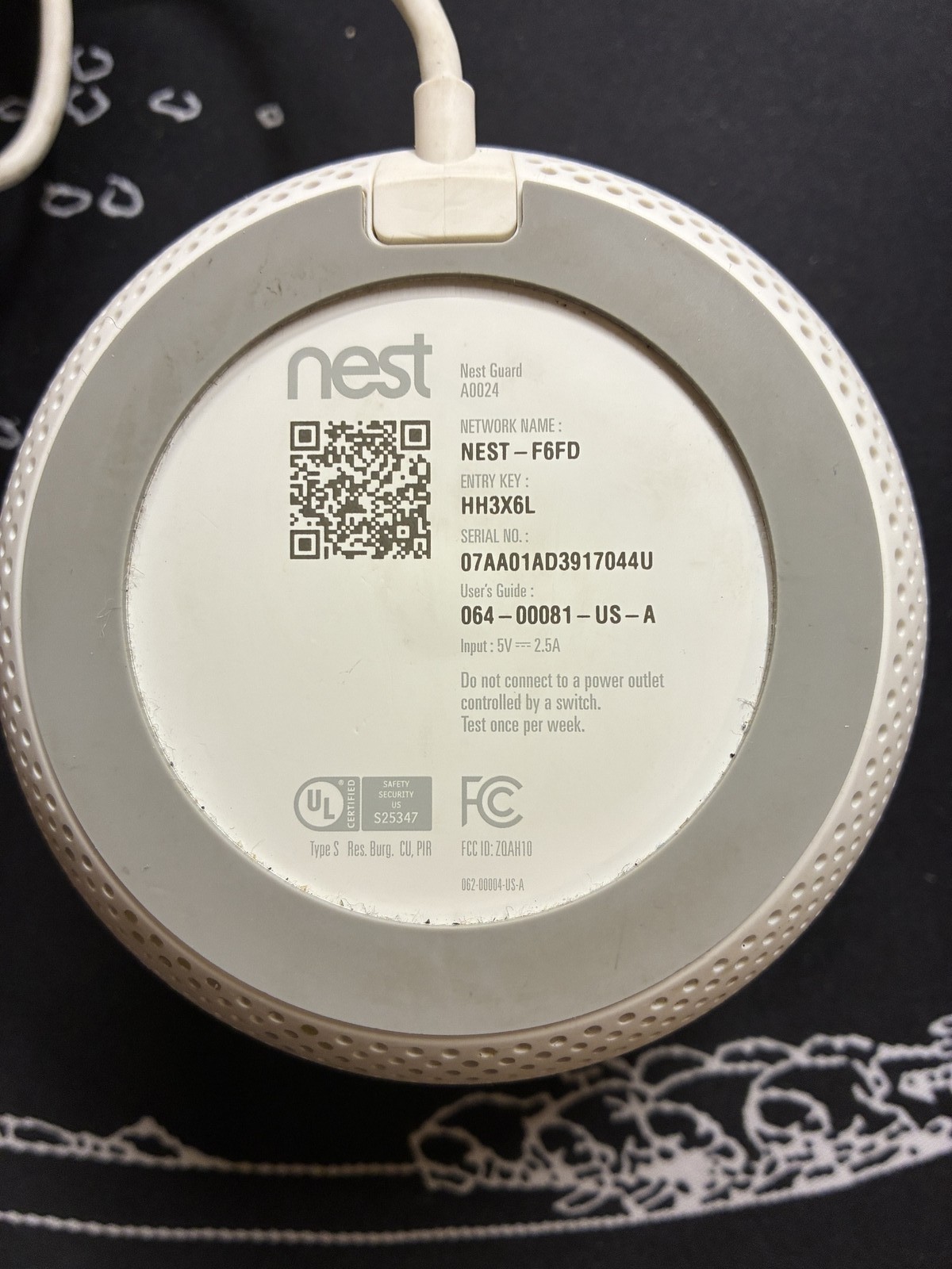 Nest Guard Security System Hub - White - Used - Free Shipping