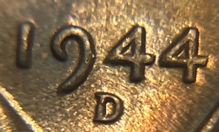 1944 D/D Wheat Penny Errors DDO Die Clash Uncirculated