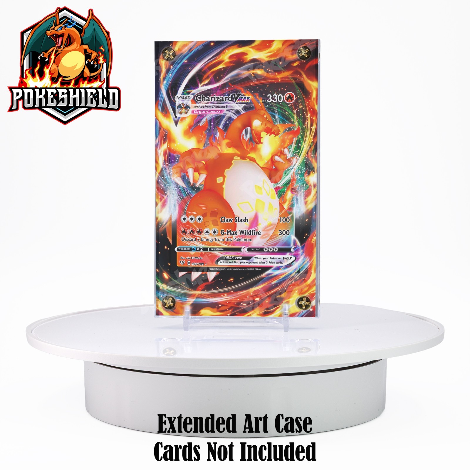 Charizard Vmax 020/189 Pokémon Display Case • Extended Art • CARD NOT INCLUDED