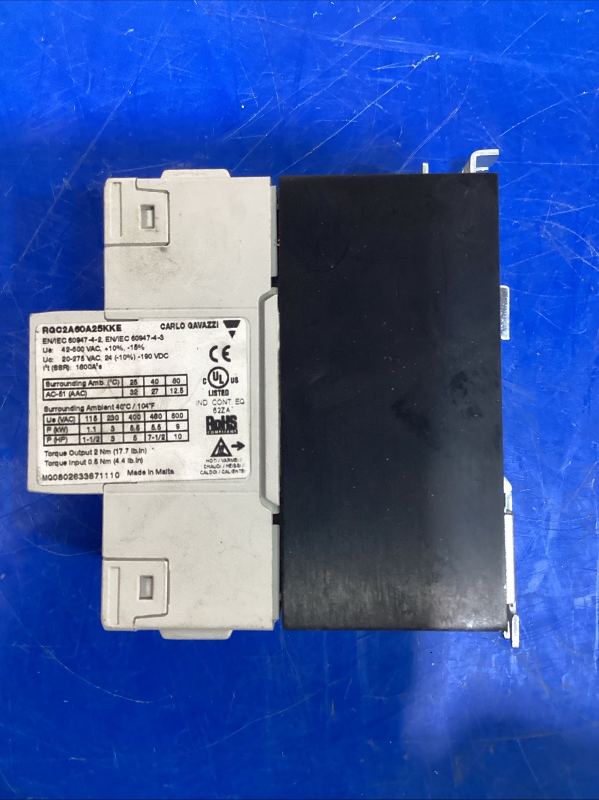 Carlo Gavazzi RG Solid State Switch RQC2A60A25KKE