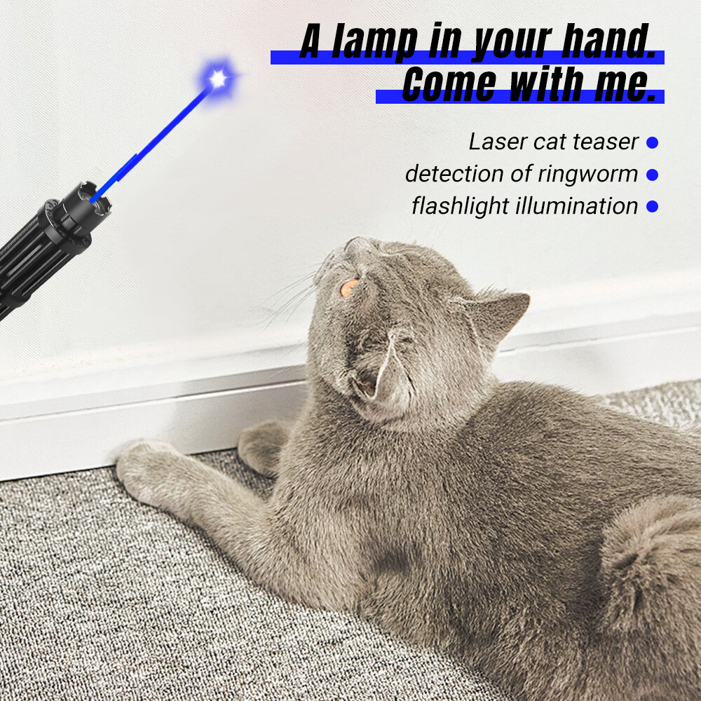 Most Powerful Focus High Power Blue Laser Pointer Lazer Burning Laser Pointer US