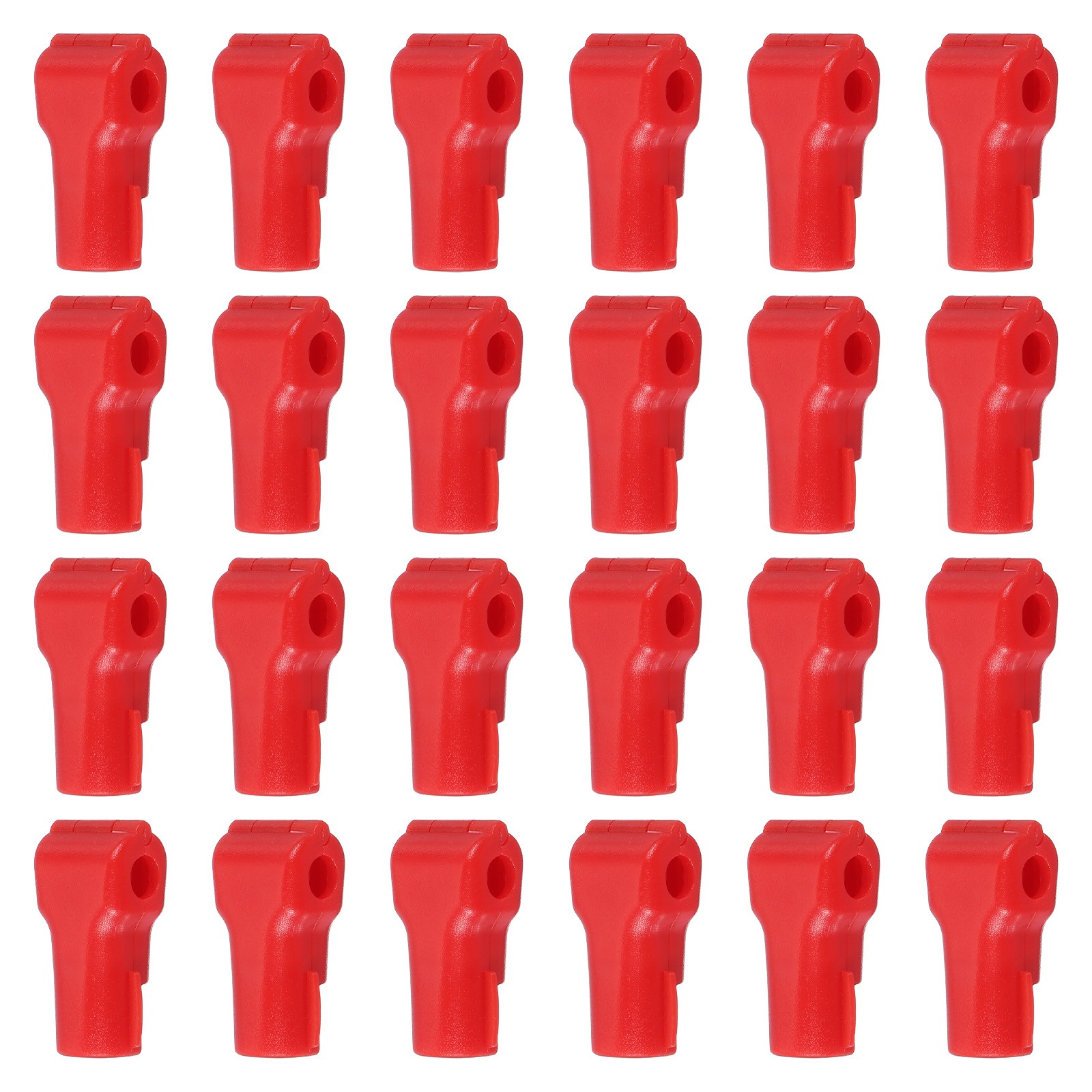 7 mm Stop Peg Lock 25 Pcs Pegboard Hooks Anti Sweep Theft Locks for Retail Red