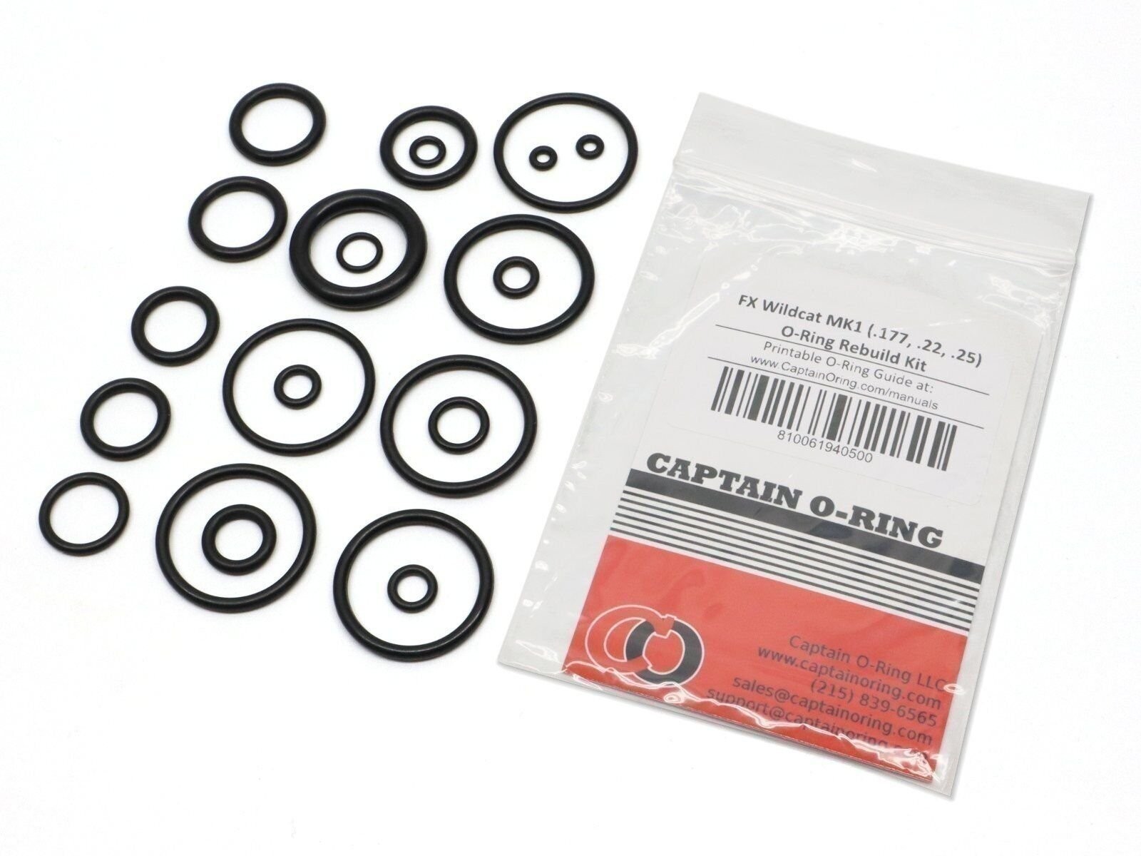FX Wildcat MKI [MK1] (.177/.22/.25) Complete 22 Piece O-Ring Rebuild Kit