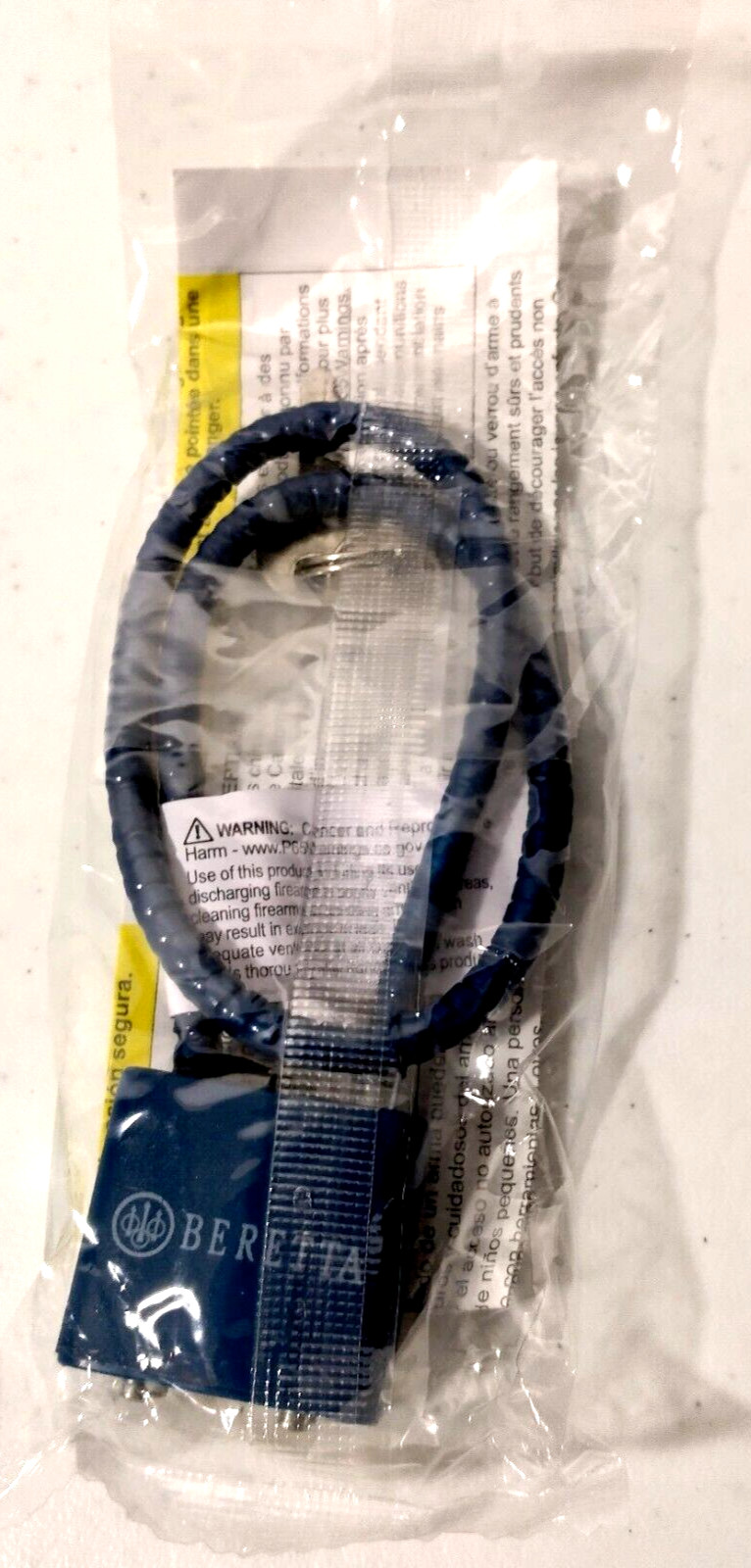 Beretta Cable Lock OEM Blue With 2 Keys Safety