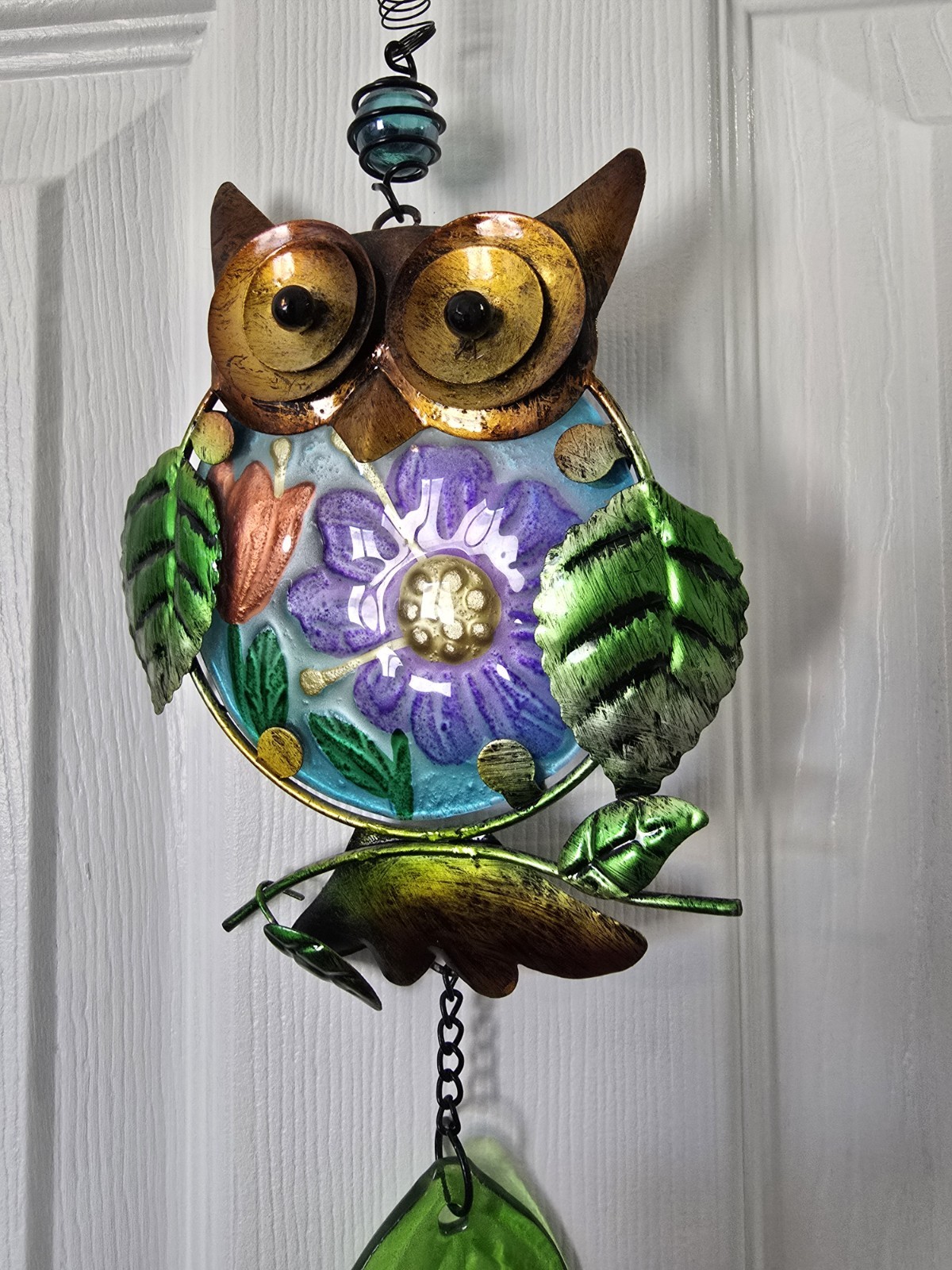 Glass Owl Vista Whimsical Suncatcher Woodsy Super Cute