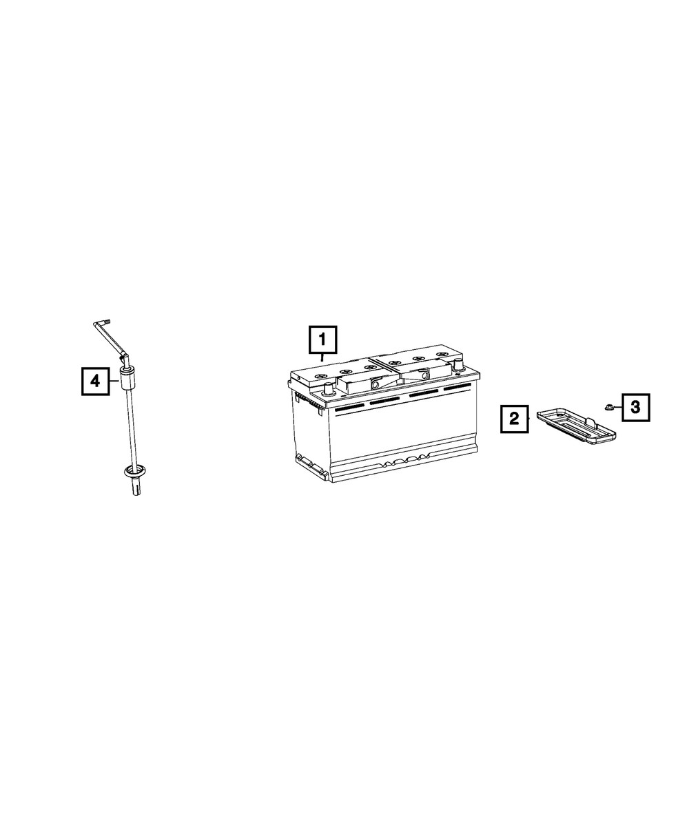 Genuine Mopar Battery Hold Down Bracket 68248657AA