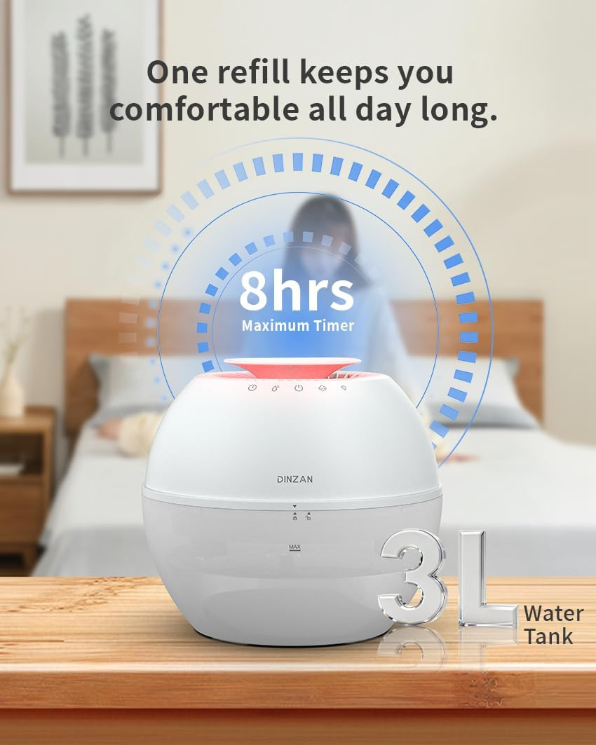 2-in-1 Humidifier & Dehumidifier with 152Oz Tank, LED & Timer Features