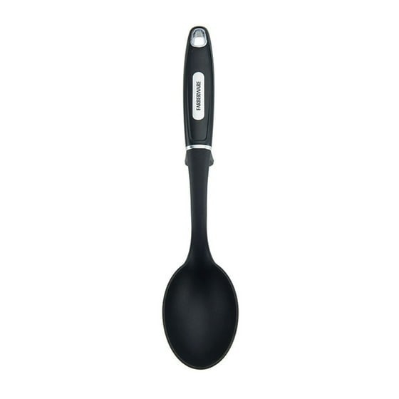 (2 pack) Professional Nylon Basting Spoon in Black