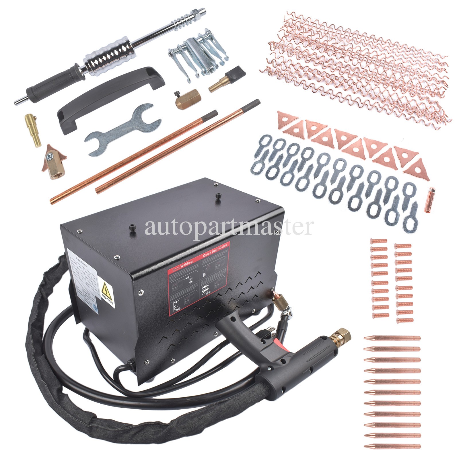 Dent Puller Stud Welder Dent Repair Kit Car Body Dent Remover Tool 3800A 3500W