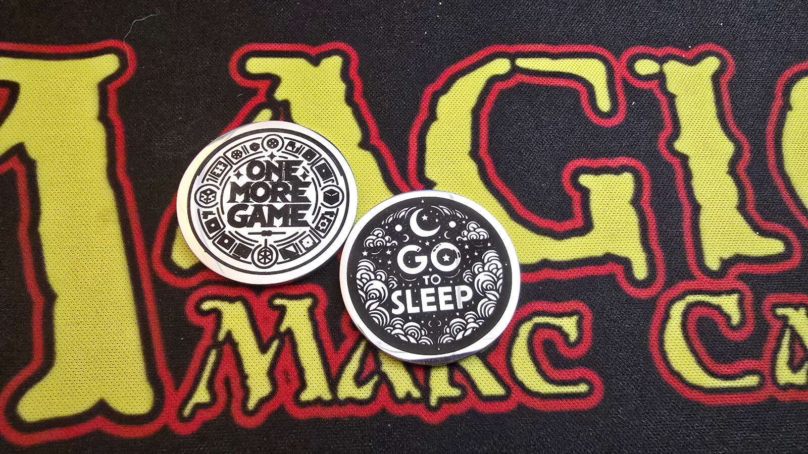 Gamer's Dilemma Decision Coin One More Game or Go To Bed Decision Maker