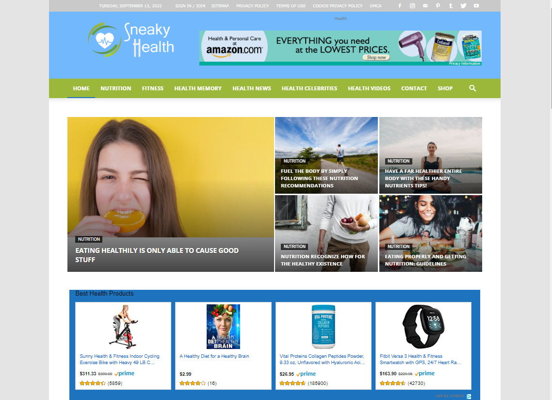 Health Care Affiliate, Automated health news , Drop-shipping eCommerce Website