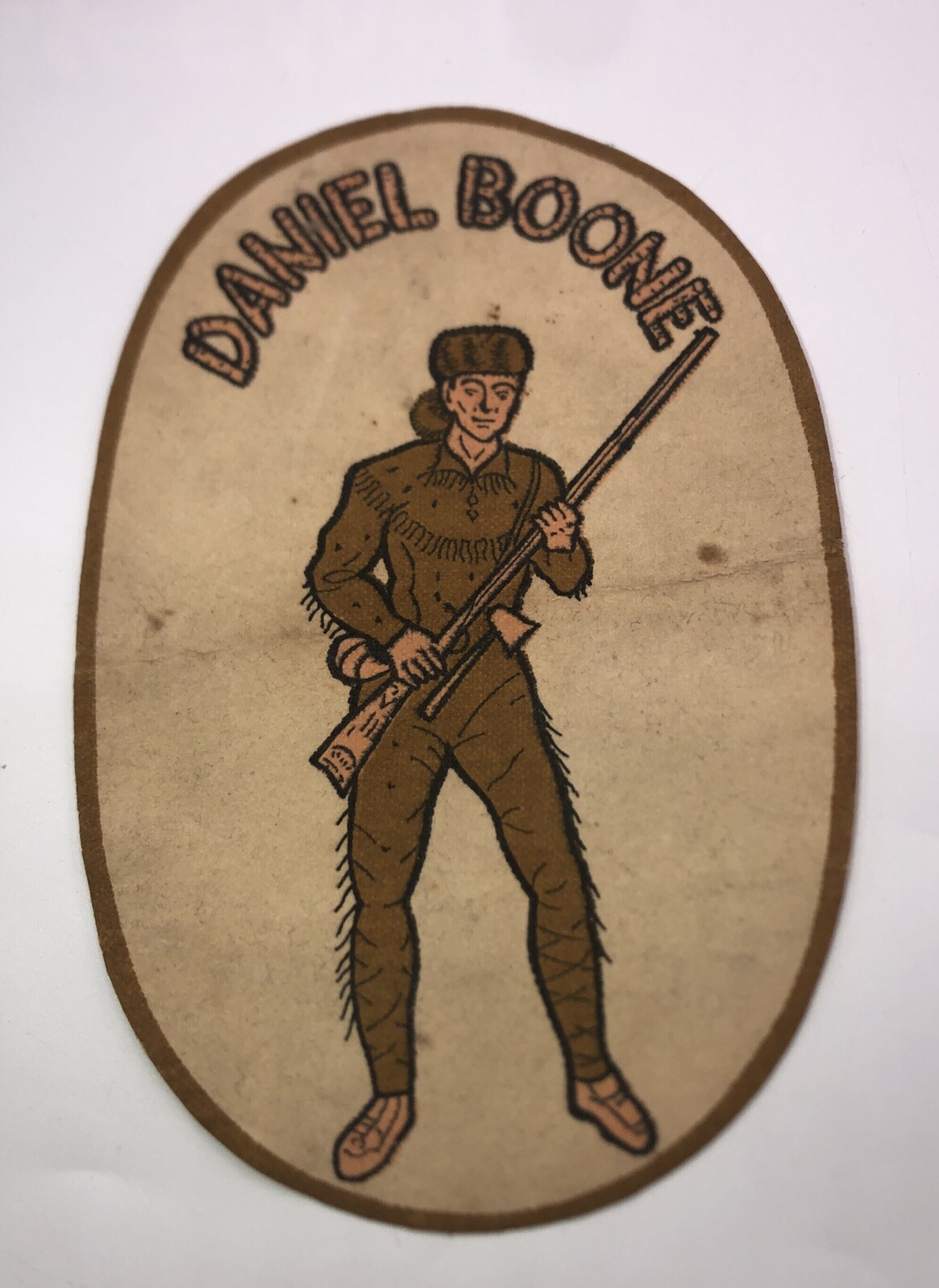 Vintage 7” Daniel Boone Cloth Patch