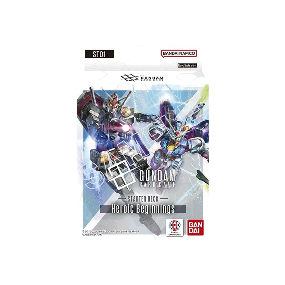 Starter Deck Heroic Beginnings ST01 - Gundam Card Game - NEW AND SEALED ENG