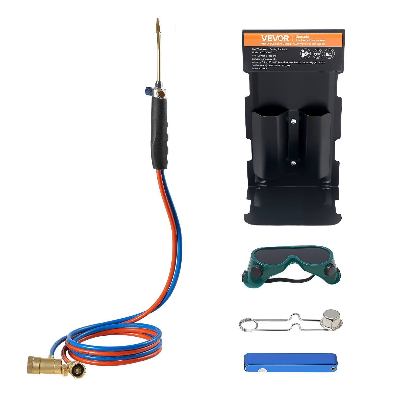 Oxygen Propane Torch Kit w/ Gauges Oxy MAPP Brazing Welding Torch