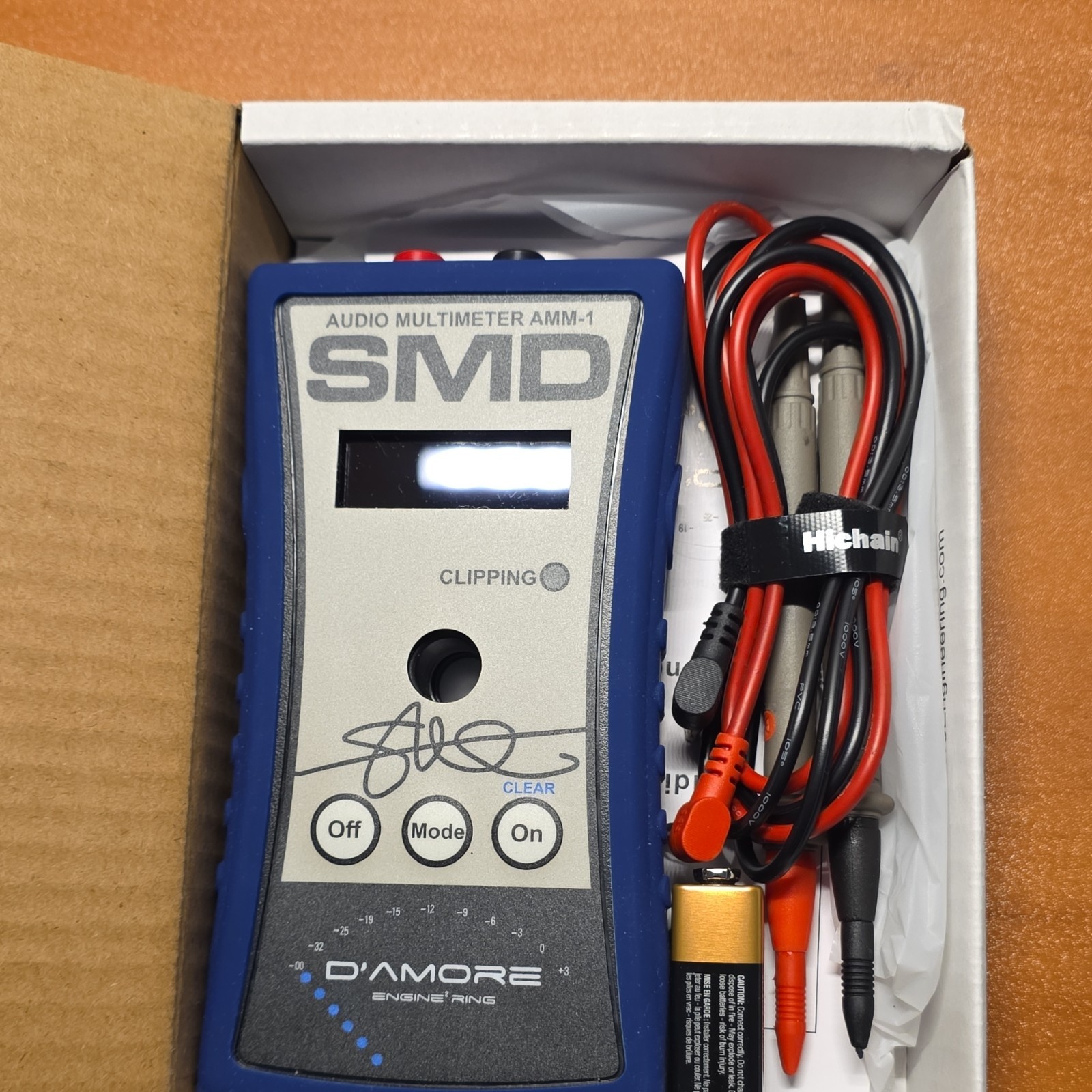 SMD AMM-1 (MPN AMM-1) Audio Multimeter w/ Test Leads & Manual