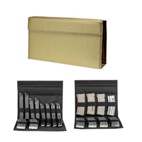 VISM Military Police Hunting Rifle Pistol Range Bag Magazine Wallet Pouch Tan