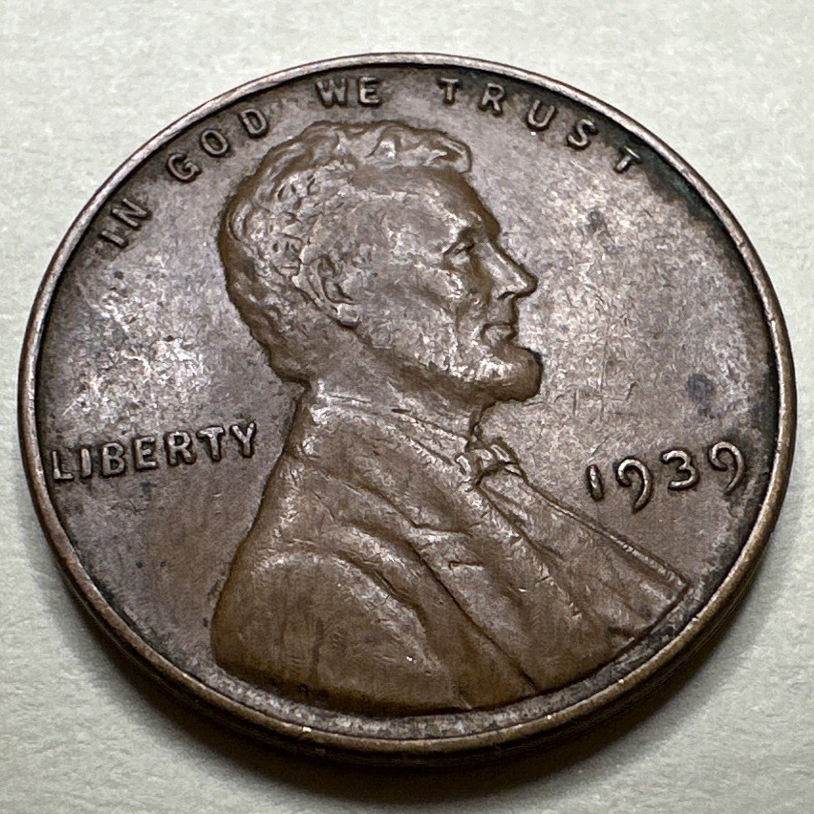 1939 1C Lincoln Cent WHEAT PENNY 8885N