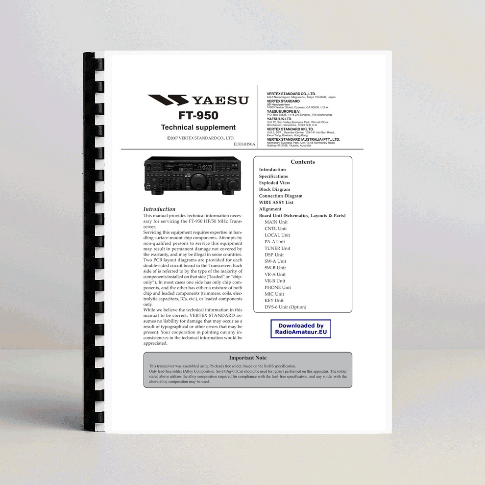 Yaesu FT-950 Service Manual