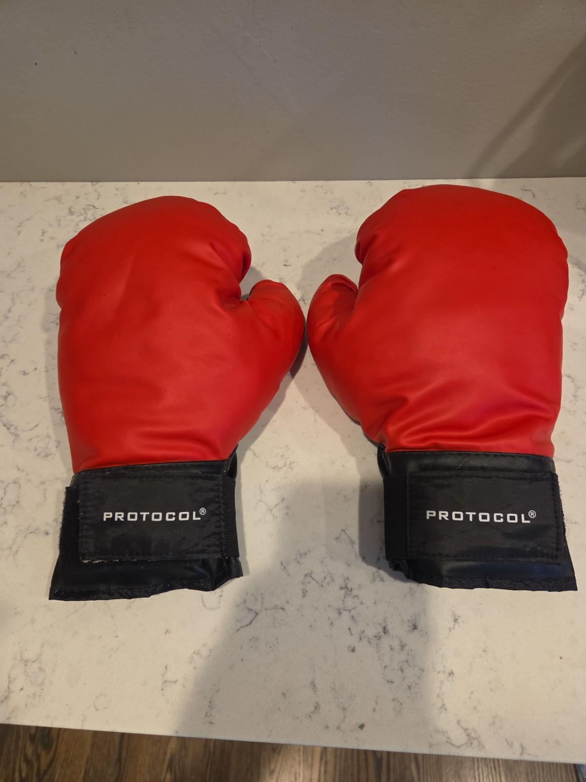 Protocol Boxing Gloves Red & Black Unisex Adult
