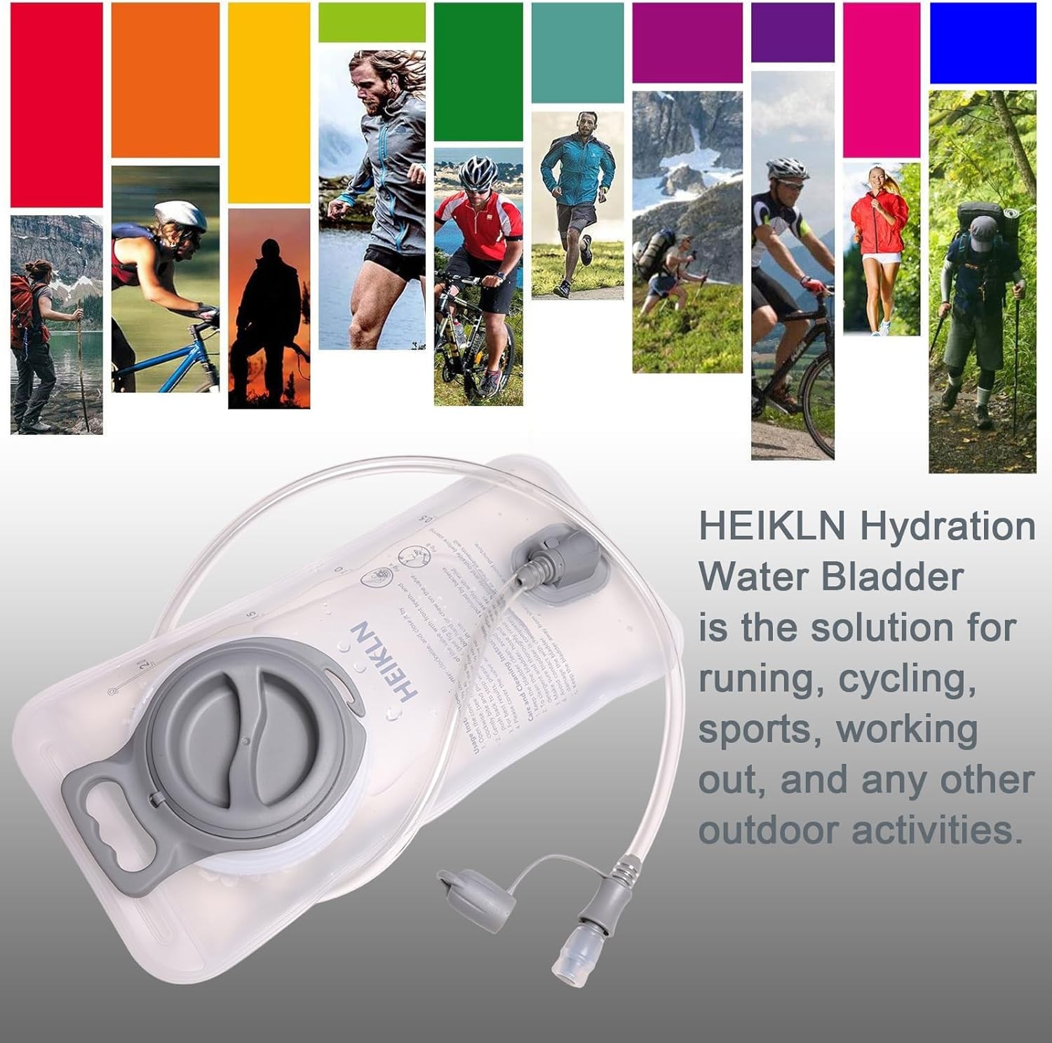 Hydration Bladder 1.5L-2L-3L,Leak Proof Water Reservoir, BPA Free Military Water
