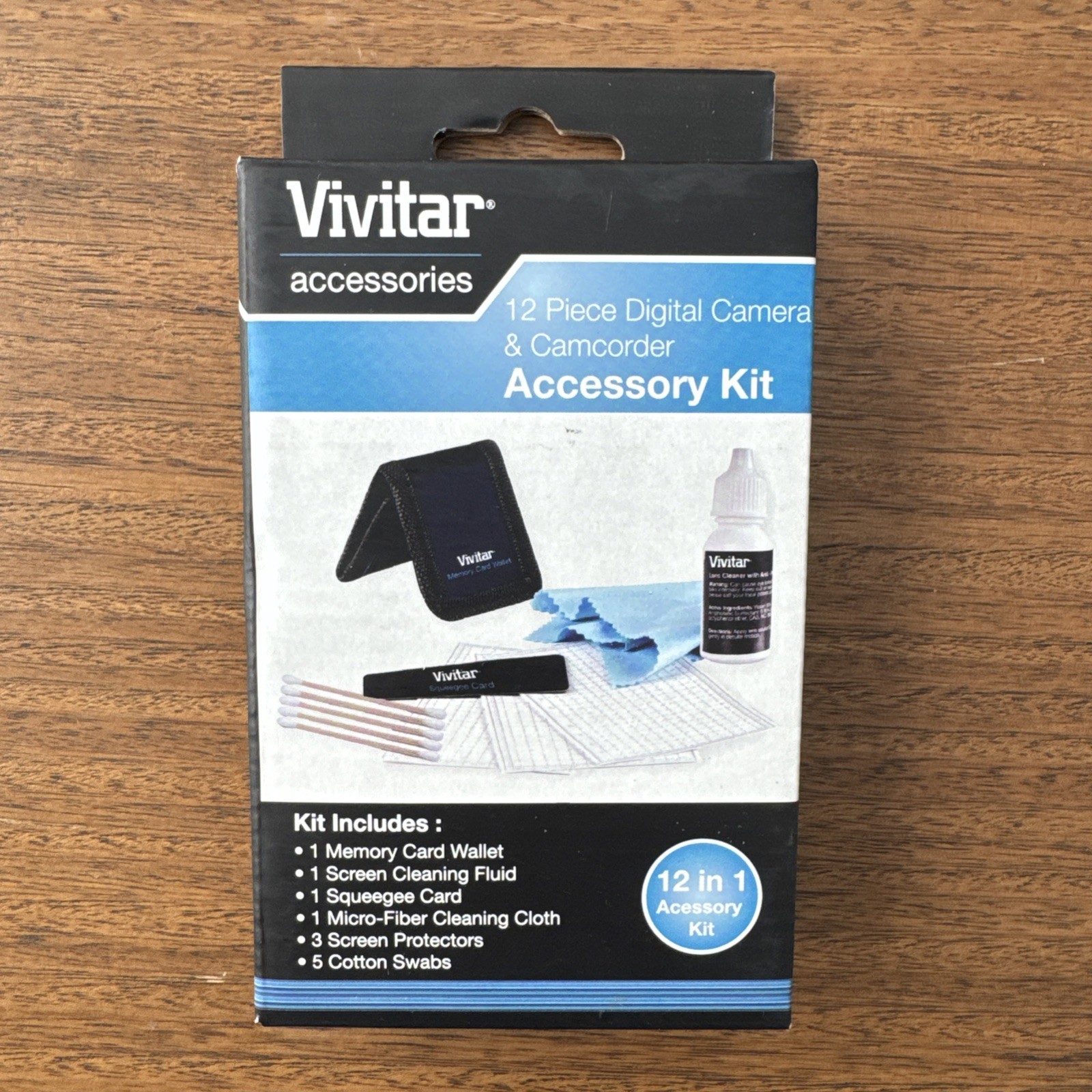 Vivitar 12 Piece Digital Camera & Camcorder Accessory Kit. Cleaning, storage
