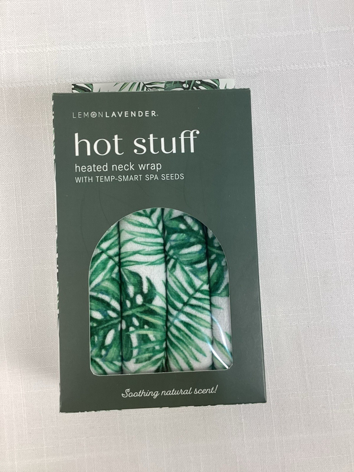 Lemon-Lavender Hot Stuff Heated Neck Wrap With Temp Smart Spa Seeds
