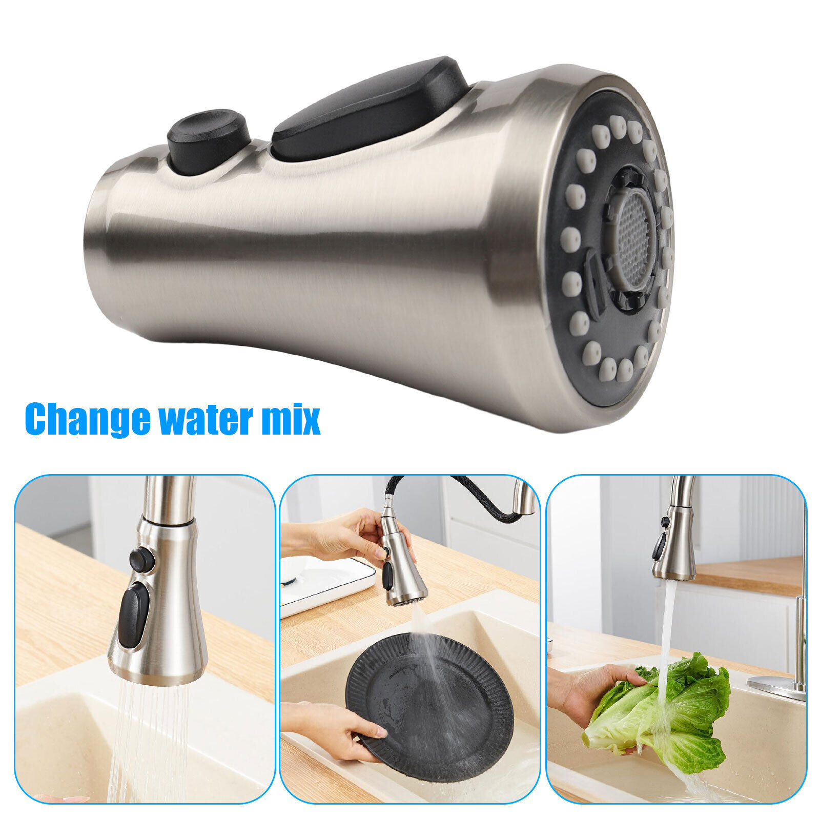 Universal Spray Head Pull Down Kitchen Faucet Replacement Part American Standard