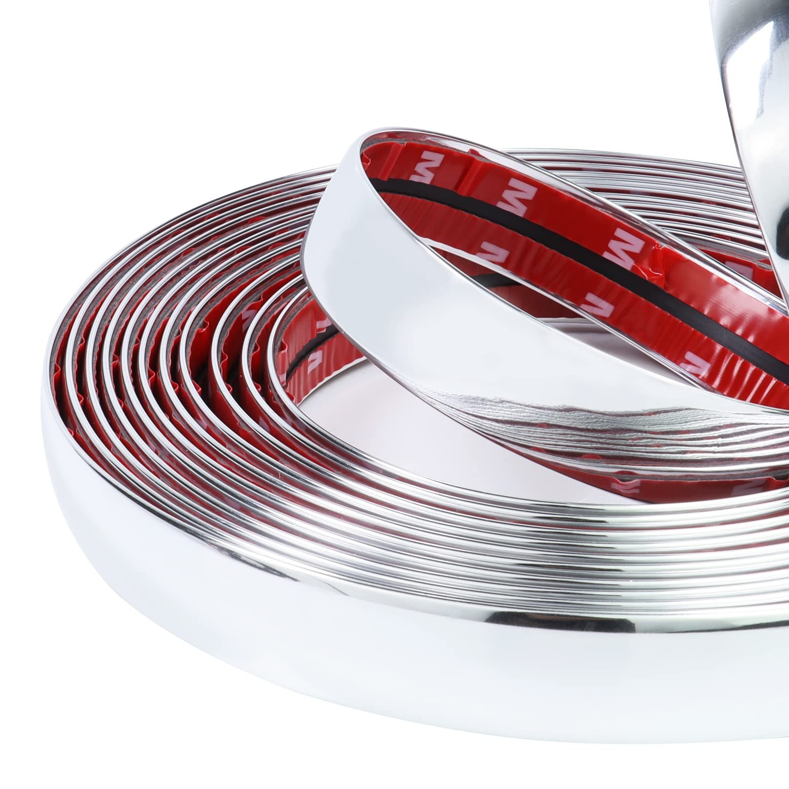 25Ft Automotive Chrome Trim Molding 1"(25mm) Heavy Duty Car Side Moldings UV-...