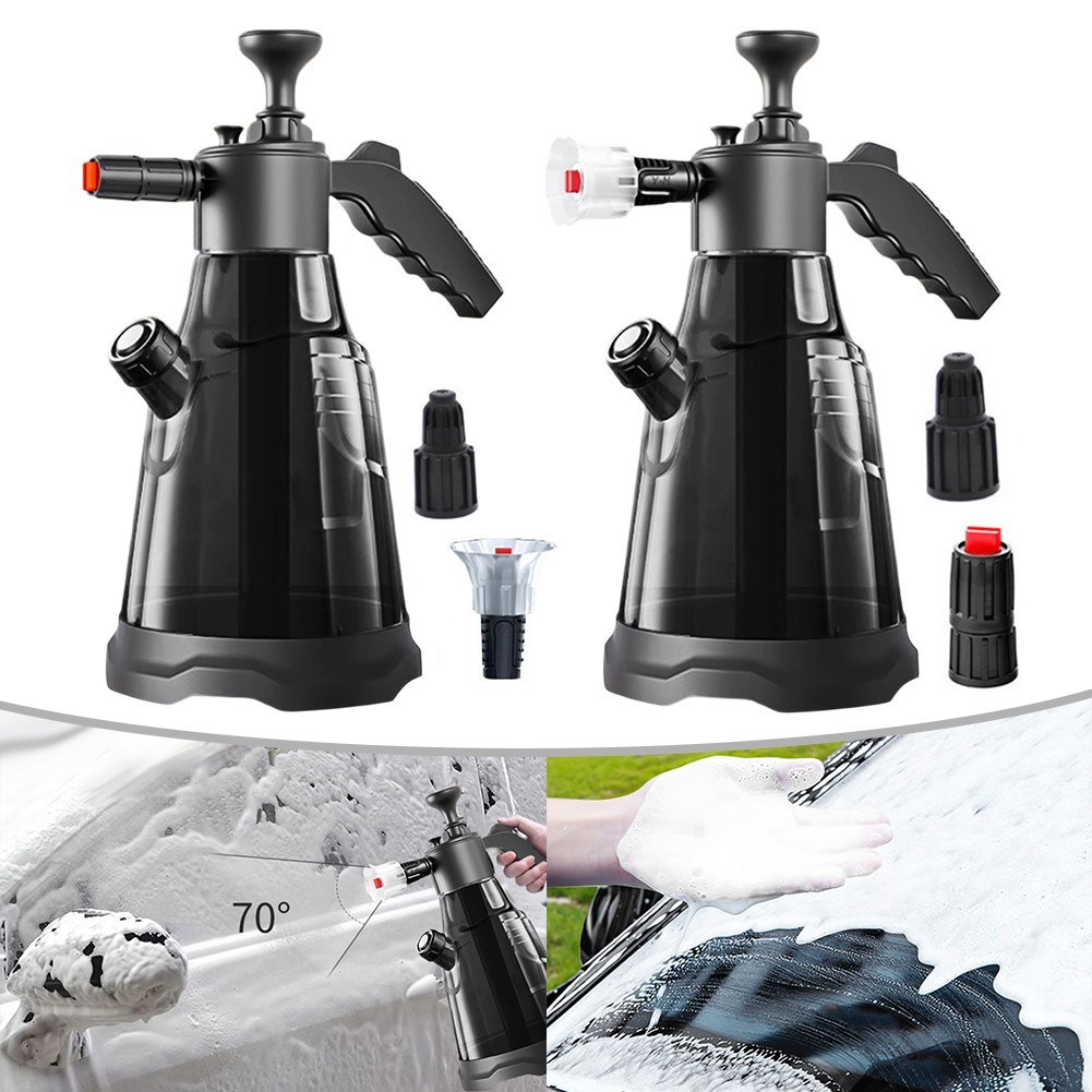 Simplified Cleaning with 2 3L Snow Foam Pump Sprayer and Two Adjustable Nozzles