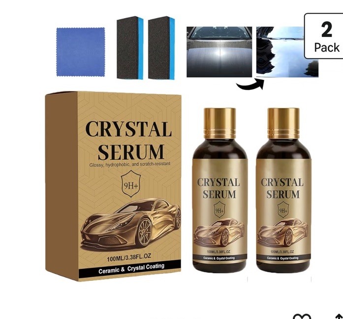 Hikmarion Crystal Serum 9h+ 100ml 3.38 Fl Oz Ceramic And Crystal Coating