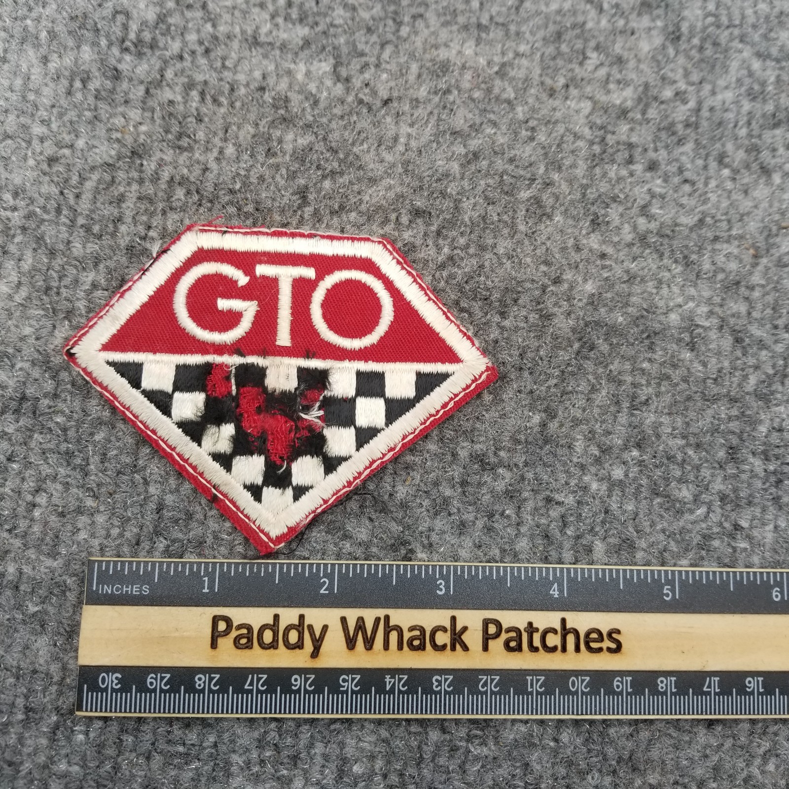 Vintage Pontiac GTO Patch 70s 80s Muscle Car Auto AB1c