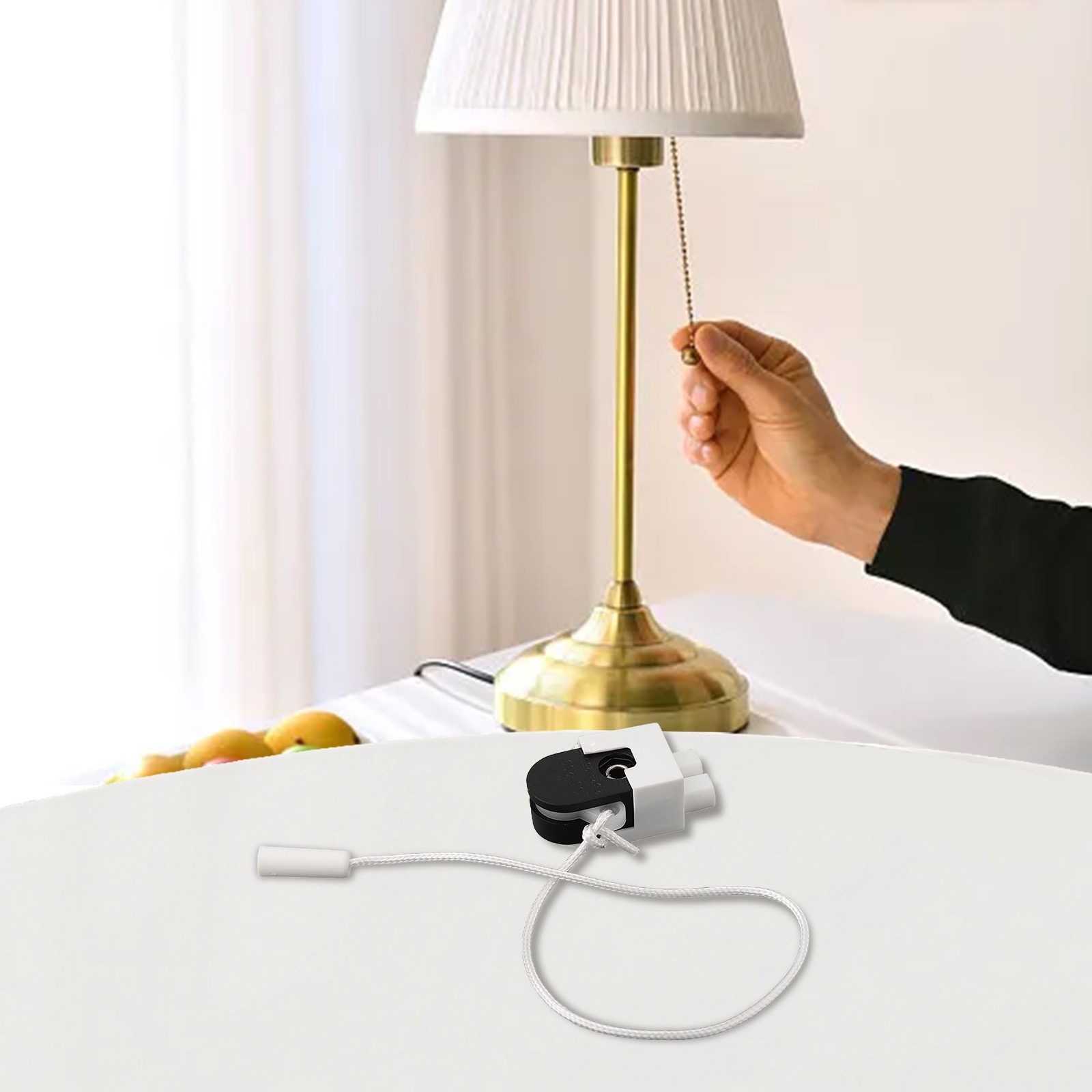 Efficiently control your lights with the easy to use rotating cord pull switch