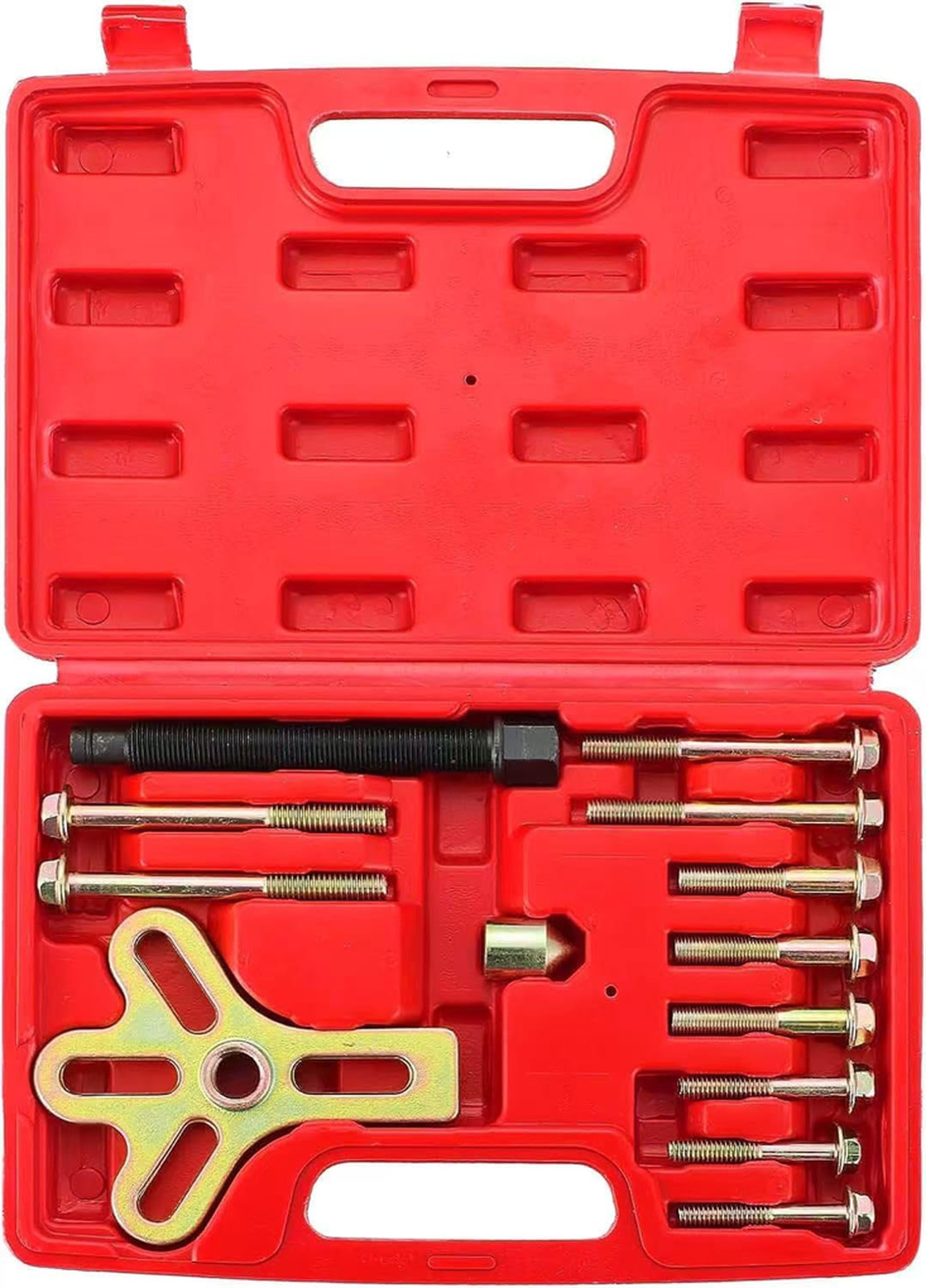 Harmonic Balancer Steering Wheel Puller Kit 13 Pieces Carbon Steel Compatible
