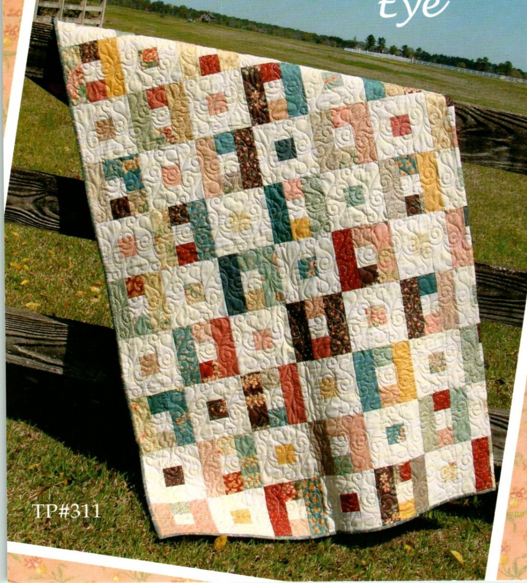 Hook and Eye Quilt Pattern 66 x 78 Its Hip to Strip