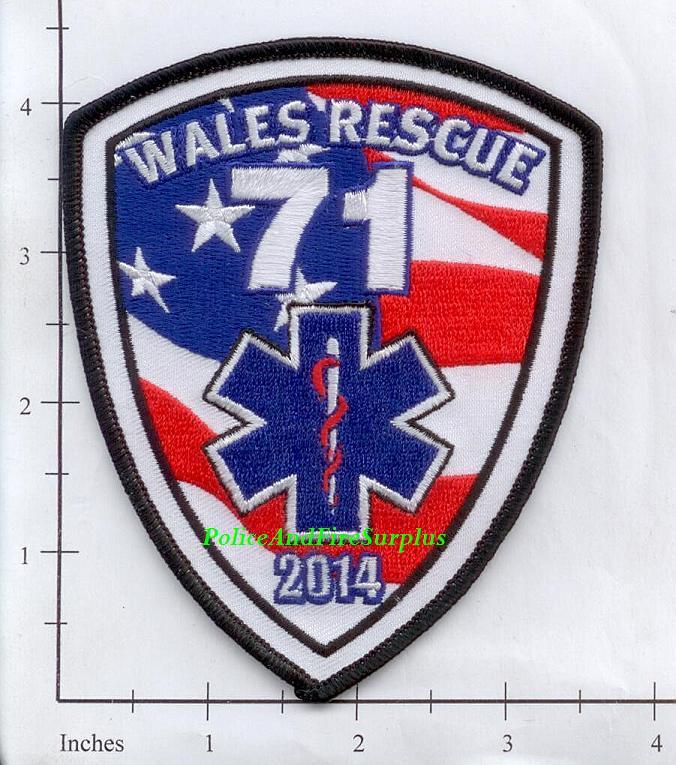 Maine - Wales Rescue 71 ME Fire Dept Patch